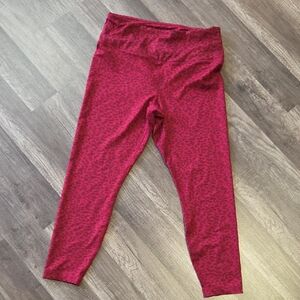 90 Degree By Reflex Red Leopard Leggings